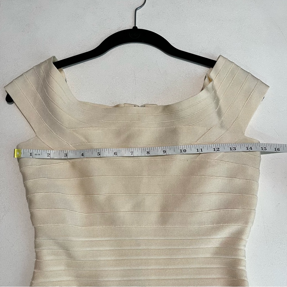 Hervé Leger Marina Off Shoulder Bateau
Neck Manila Bandage Bodycon Dress S - Picture 8 of 13